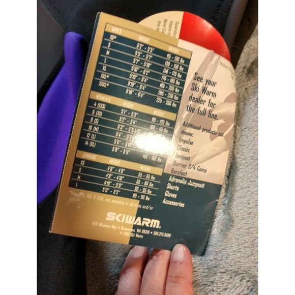 SKI WARM Wetsuit Tempest Ladies Sz 10 NWT Purple Black Neoprene Shorty - Picture 6 of 8